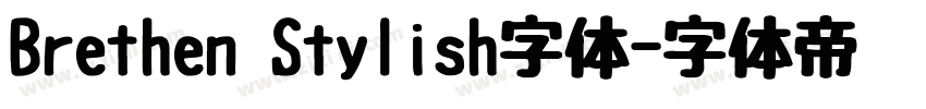 Brethen Stylish字体字体转换